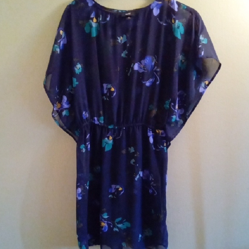 Mossimo Supply Co. Blue Crew Neck Sundress